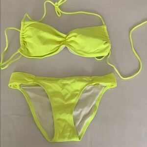 Victoria’s Secret- Neon Yellow Bikini Set